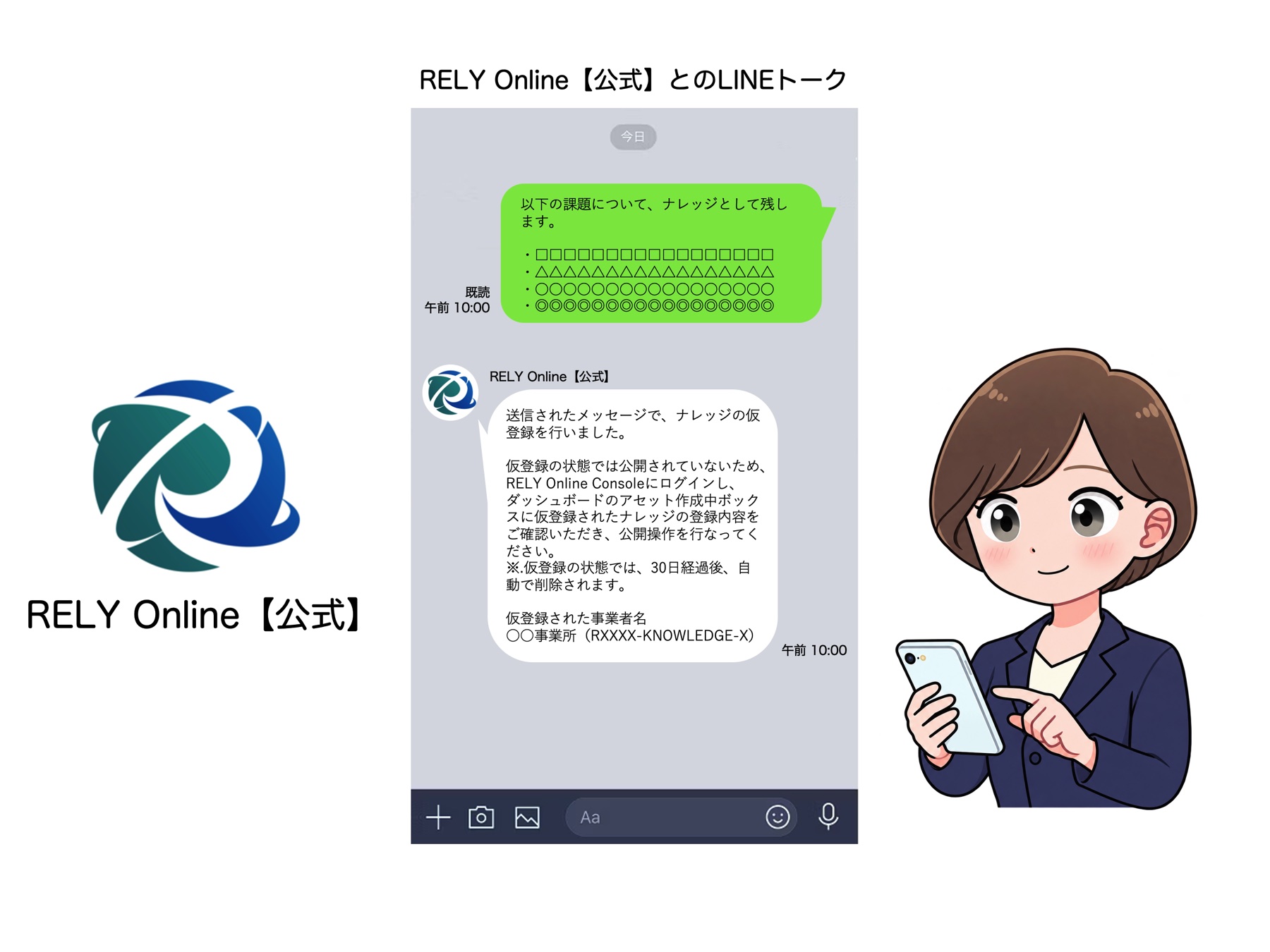 「LINEトークから登録」